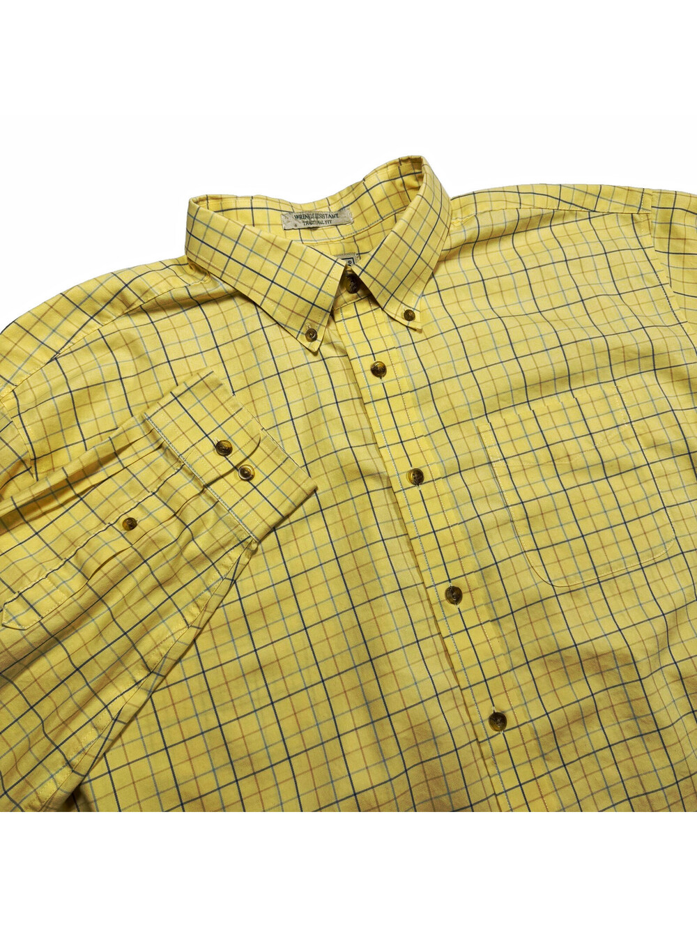 L.L.Bean Wrinkle Resistant Traditional Fit Button-Down Shirt 2XLT Check